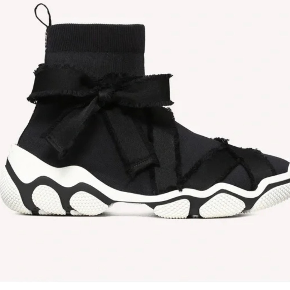 Valentino Black and White Glam Run Sneakers